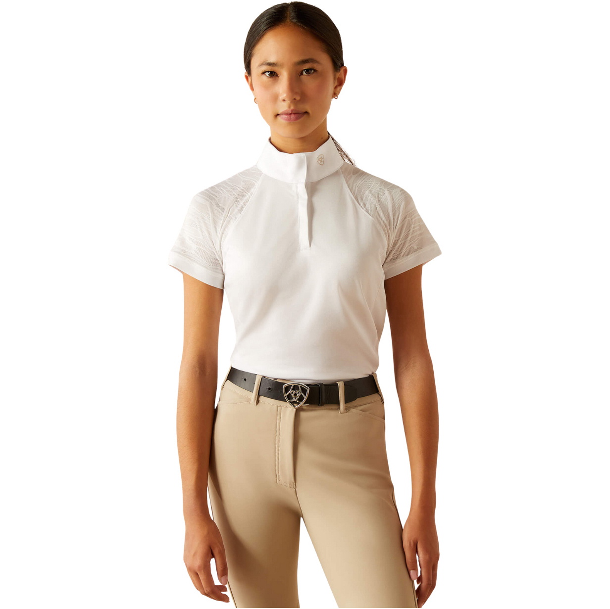 2025 Ariat Junior Aptos Vent 2.0 Show Shirt 10054982 - White